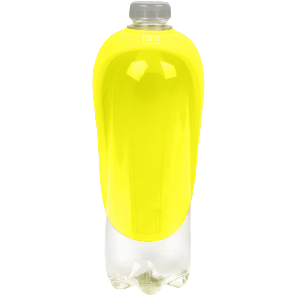 Універсальний посуд для тварин WAUDOG Silicone Поїлка-насадка на пляшку 165х90 мм жовта (50778) - изображение 4