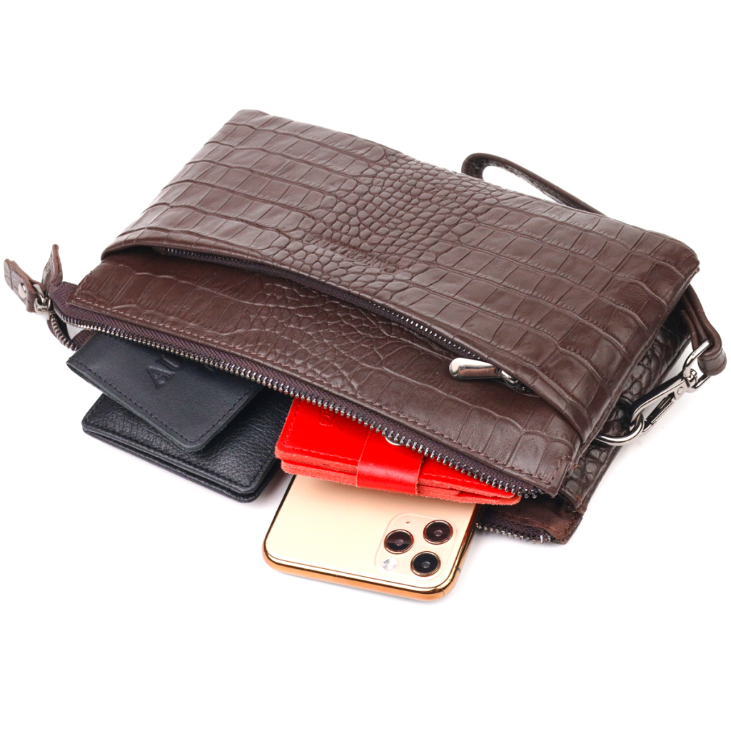 Сумка Canpellini З натуральної шкіри Коричнева (21554) - зображення 8