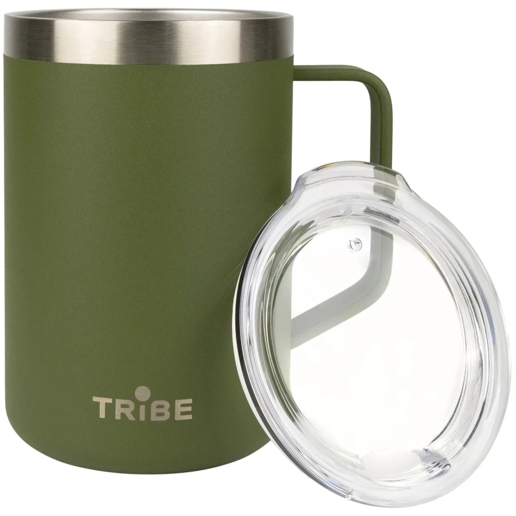 Термокружка Tribe Classic Mug 500 мл olive (T-FA-0033-olive) - зображення 2