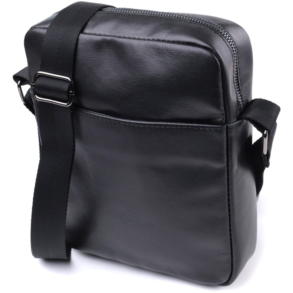 Сумка Shvigel Через плече з натуральної шкіри Чорна (22849) - зображення 1