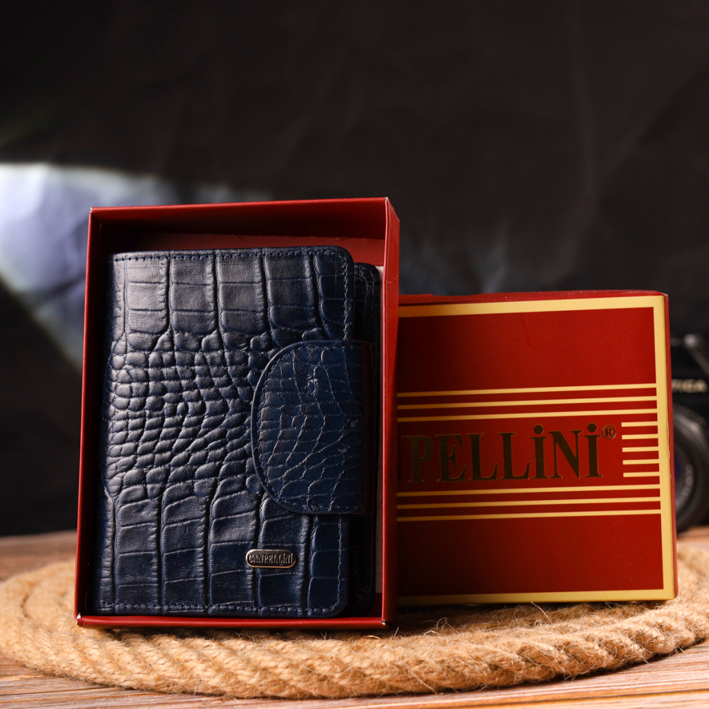 Гаманець Canpellini З натуральної шкіри Синій (21677) - зображення 11