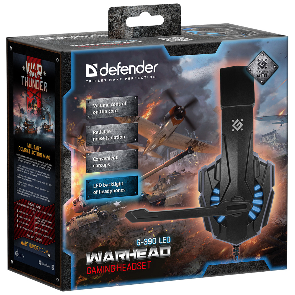 Навушники Defender Warhead G-390 LED Black-blue (64039) - зображення 6