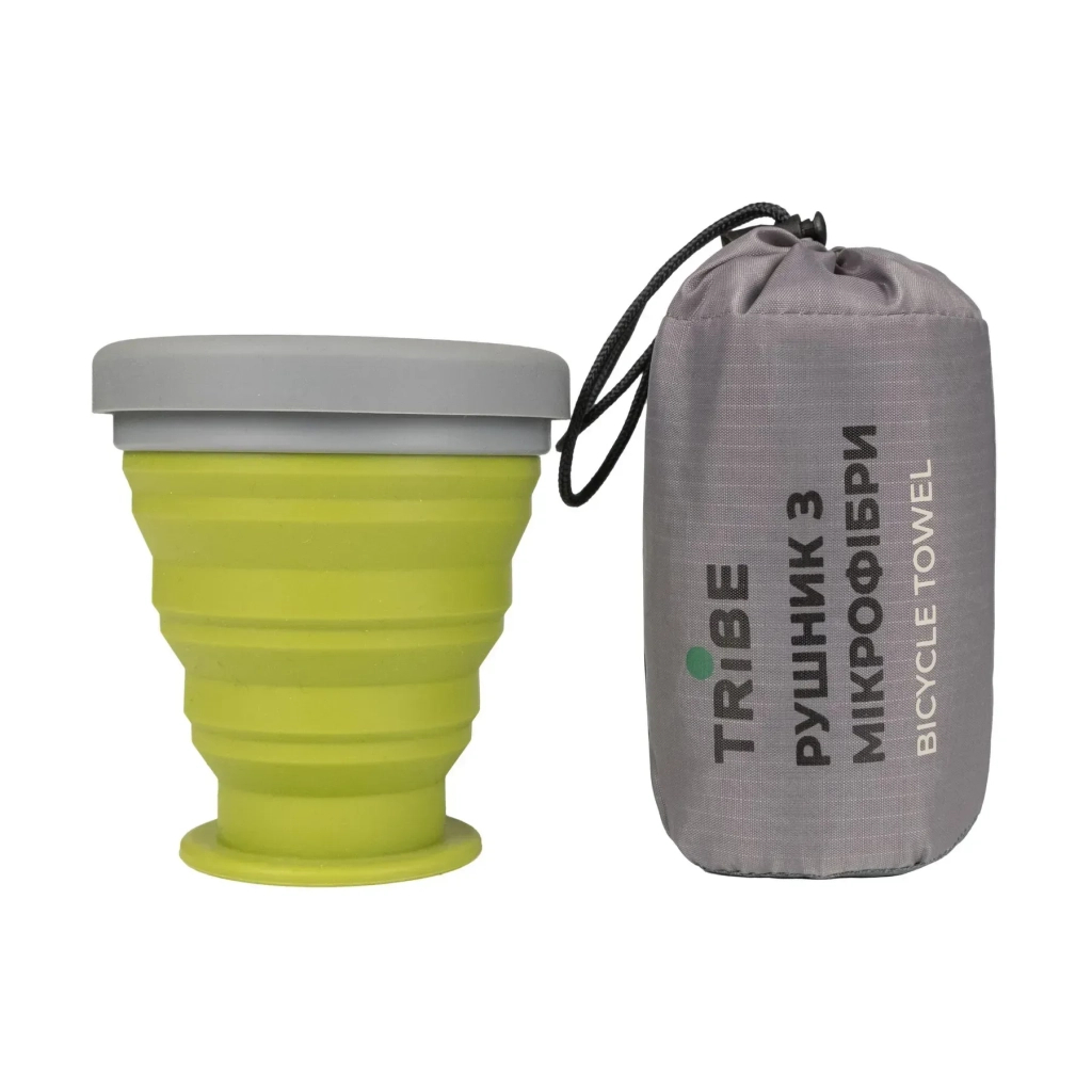 Туристичний рушник Tribe Bicycle Towel 60х120 L Olive (T-LC-0005-L-olive) - picture 2