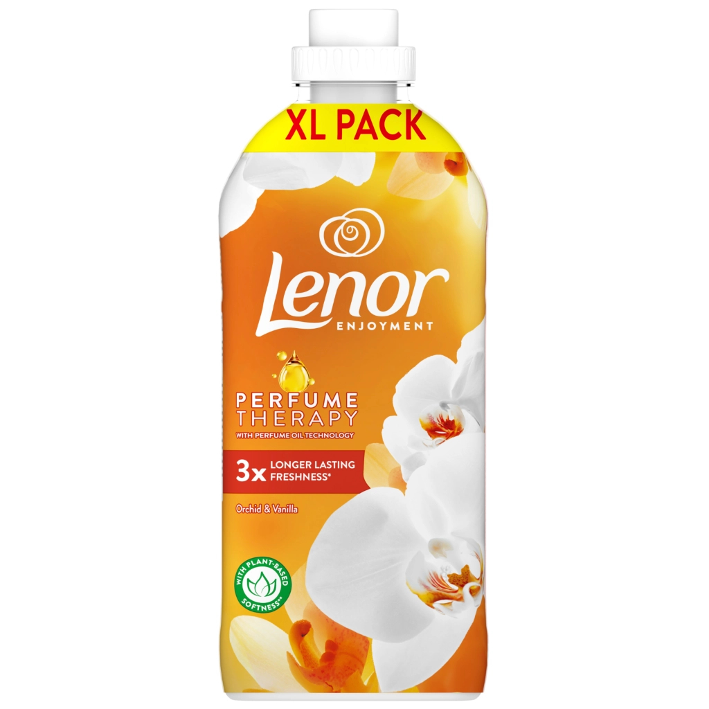 Кондиціонер для білизни Lenor Ванільна орхідея та золотий бурштин 1200 мл (8006540901687) - изображение 2
