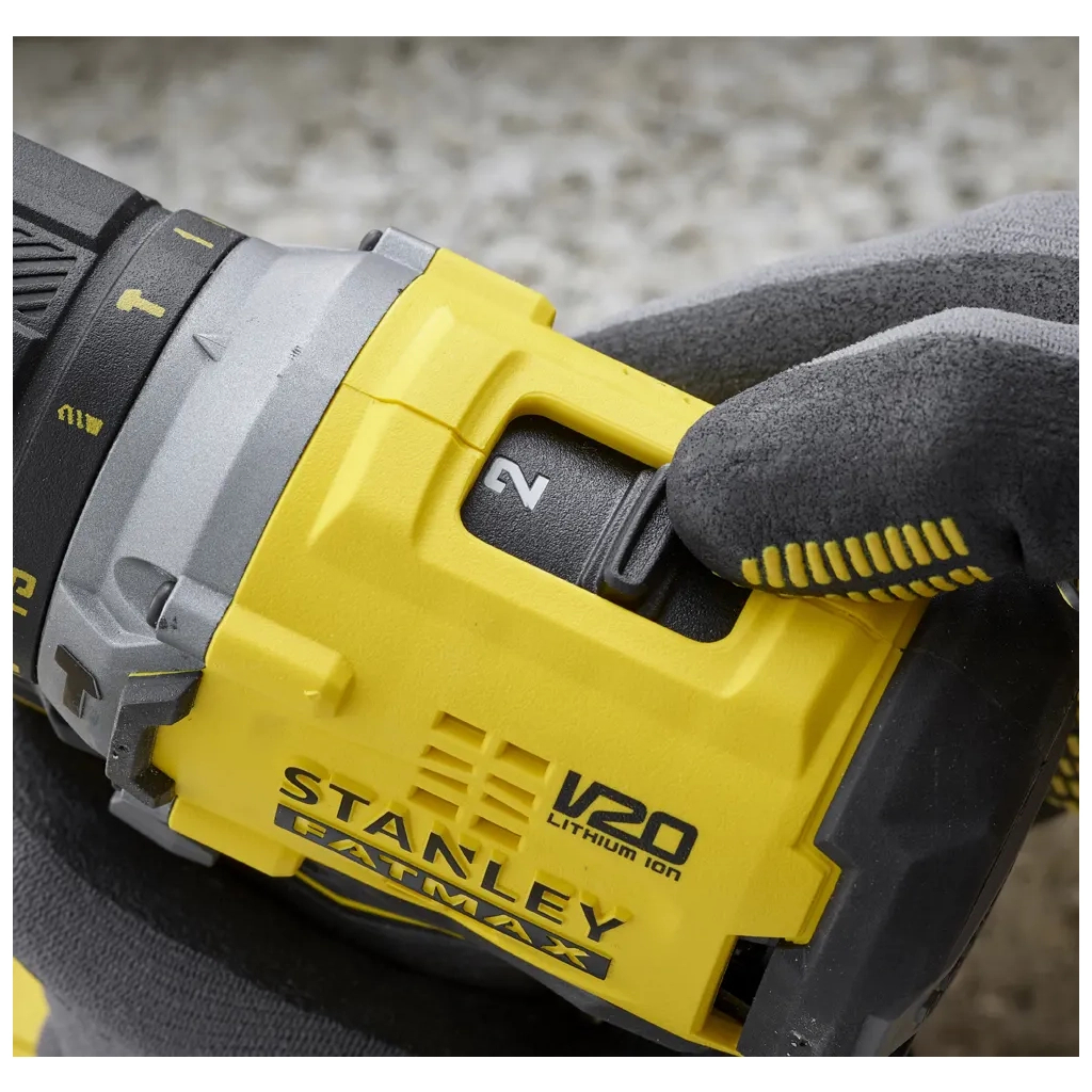 Шуруповерт Stanley FatMax, Li-lon 18V, 2x1.5Ah, 60 Нм, 0-600/1900 об/хв, 3.52 кг, кейс (SBD715C2K) - зображення 4