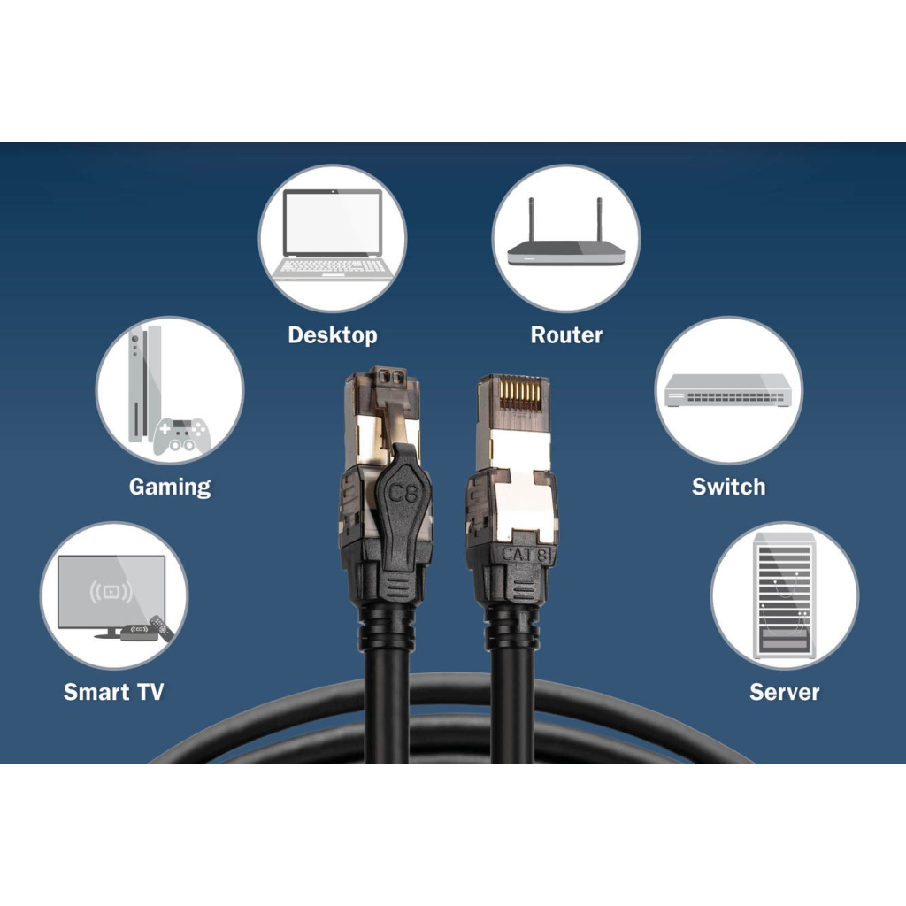Патч-корд 1м, S/FTP, cat 8.1, AWG 24/7, LSZH, black Digitus (DK-1843-010) - зображення 4