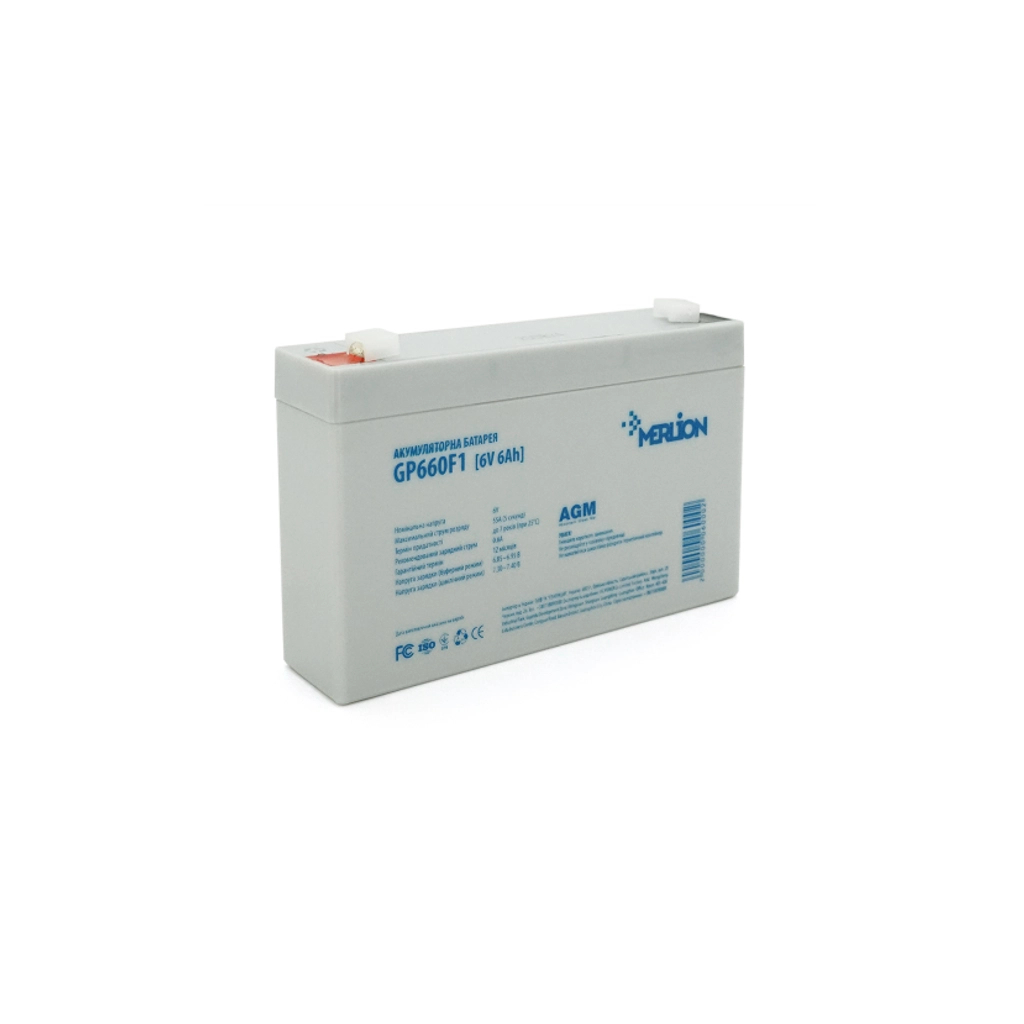 Батарея до ДБЖ Merlion 6V-6Ah ( GP660F1NS ) (GP660F1NS) - зображення 1