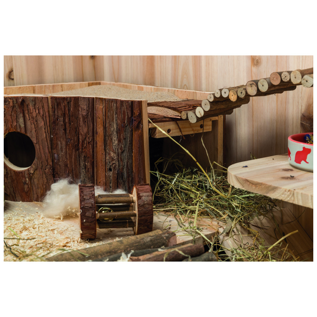 Іграшка для гризунів Trixie Дерев'яний ролик з дзвіночком 5 х 7 см (4011905616544) - зображення 2