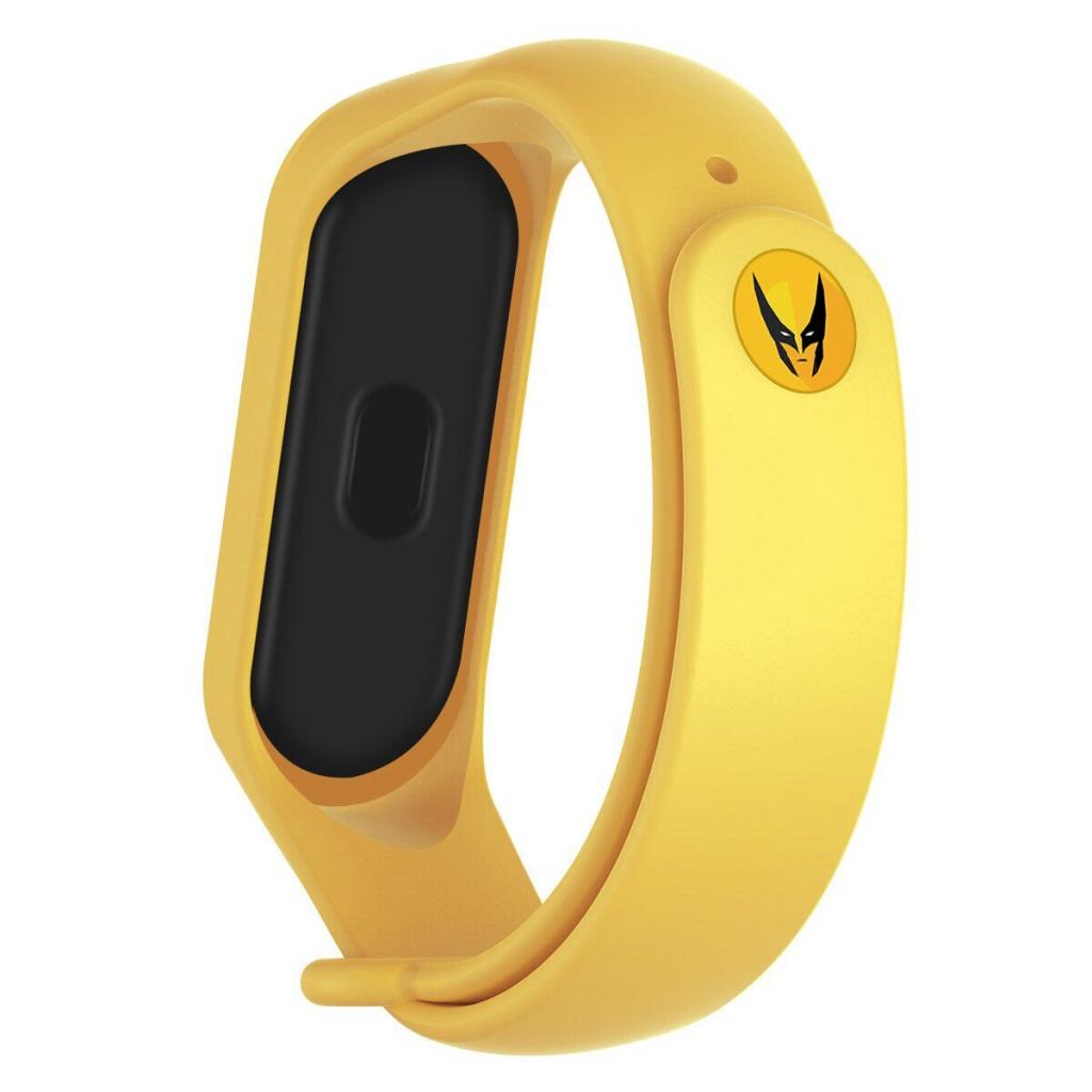 Ремінець до фітнес браслета Armorstandart Superhero Edition для Xiaomi Mi Band 5 Wolverine Yellow (ARM57072) - зображення 1