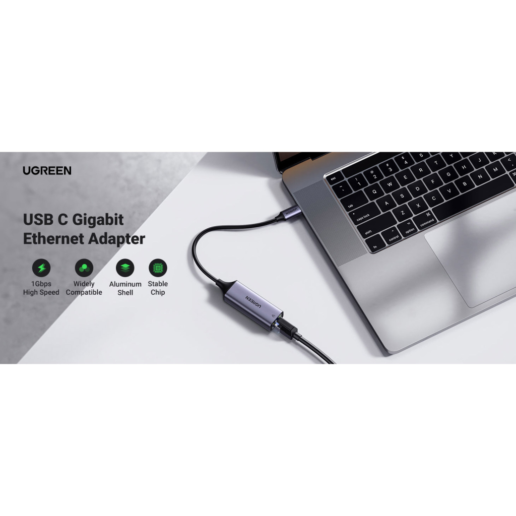 Перехідник USB-C to RJ45 Ethernet 1000Mbps CM199 Ugreen (50737) - изображение 6