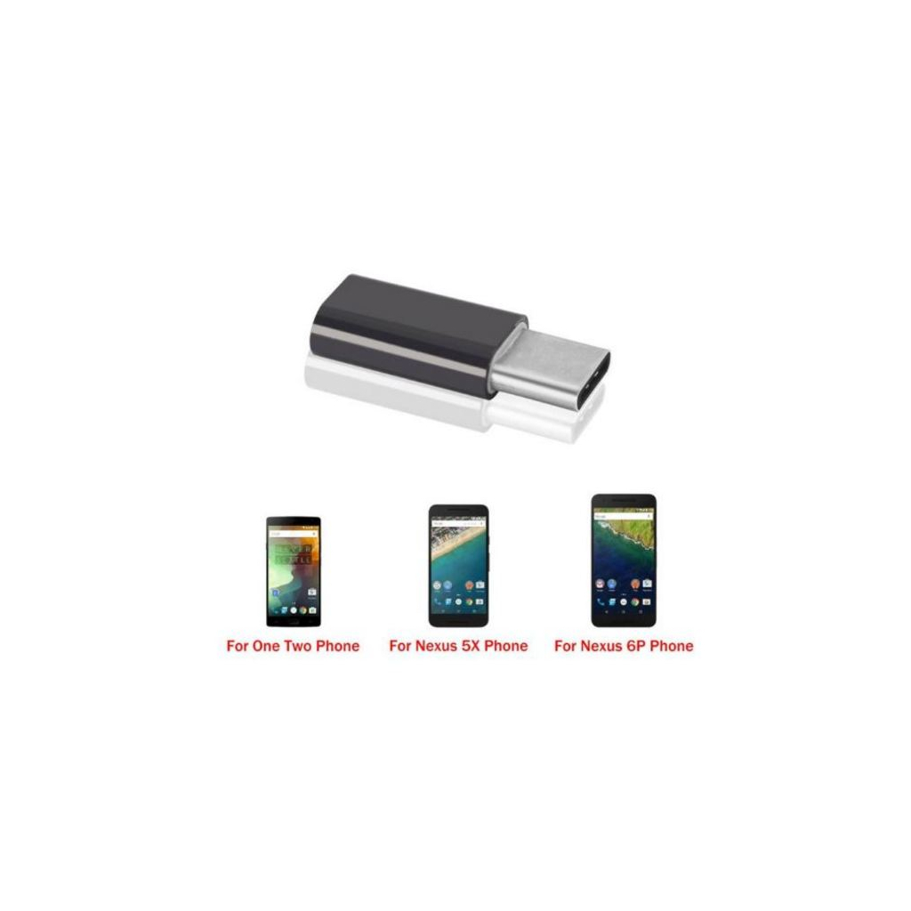 Перехідник Type-C to Micro USB Lapara (LA-Type-C-MicroUSB-adaptor black) - изображение 5