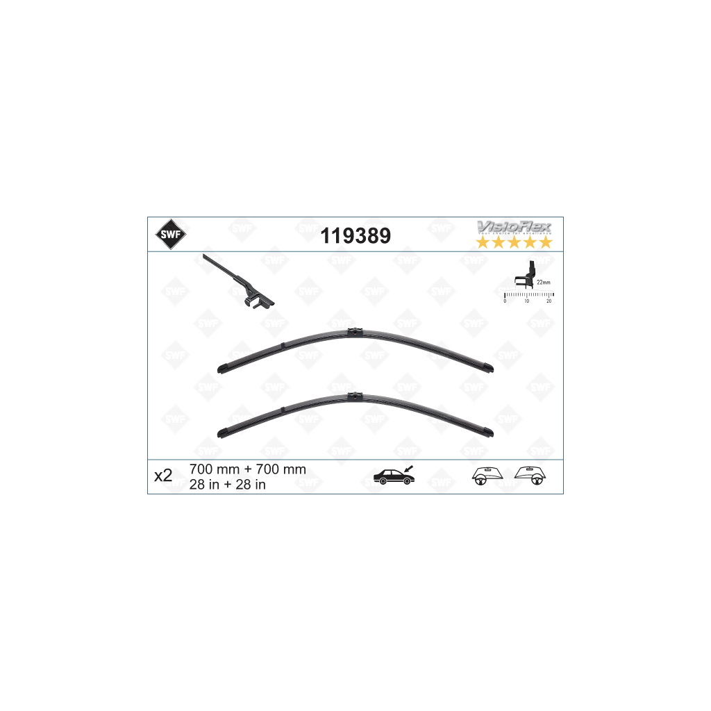 Щітка склоочисника SWF 119389 - зображення 1