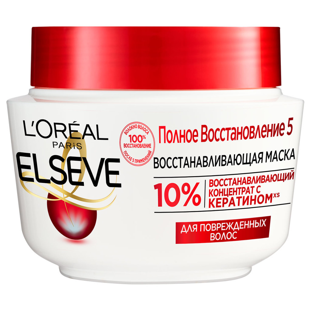 Маска для волосся Elseve Повне відновлення 5 300 мл (3600523924103) - изображение 1