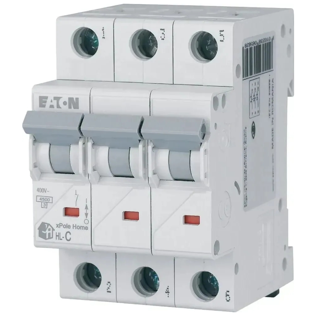 Автоматичний вимикач Eaton 3-п. С 10А HL 4.5кА - зображення 3
