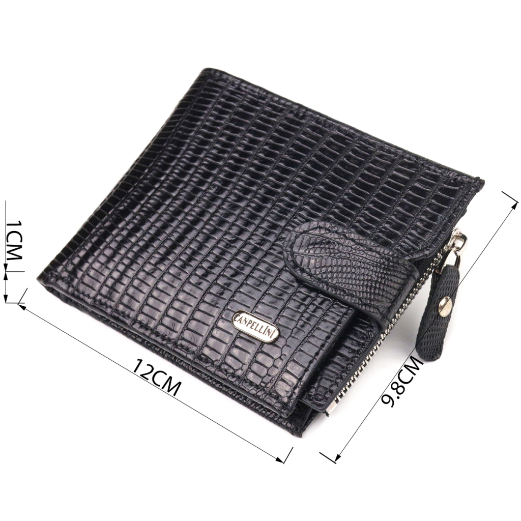 Гаманець Canpellini З натуральної шкіри Чорний (21506) - зображення 3