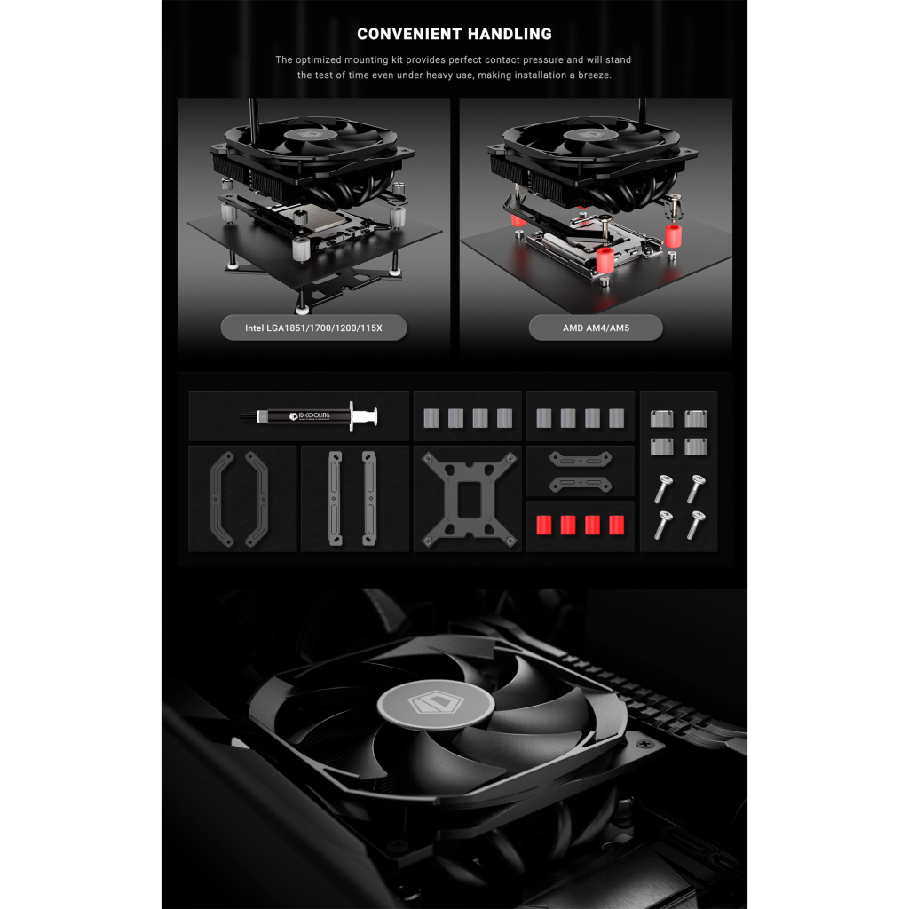 Кулер до процесора ID-Cooling IS-37-XT Black - зображення 12
