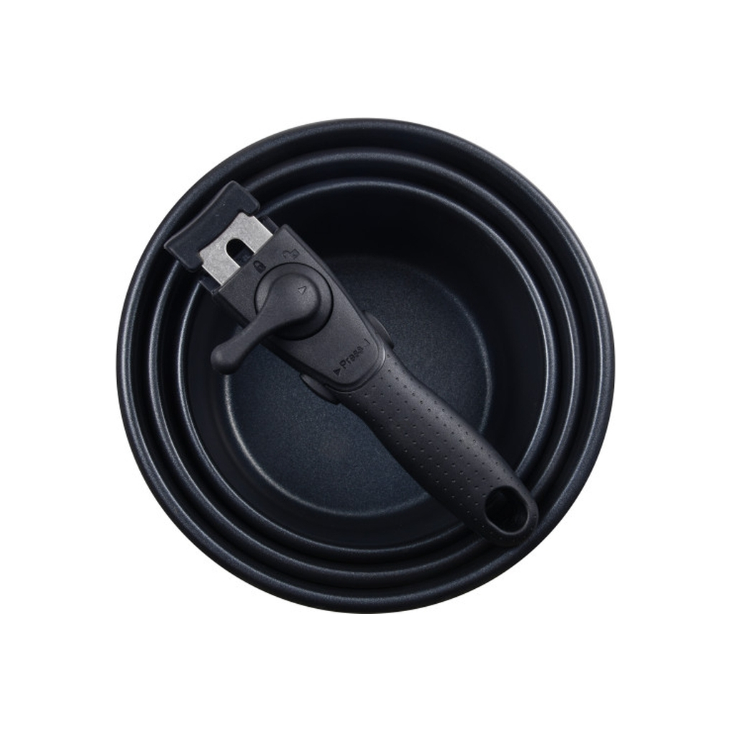 Ківш Bergner Click & cook, набір зі знімною ручкою 1.5/2.1/3 л, 4 предмети (BG-32293-MM) - зображення 10