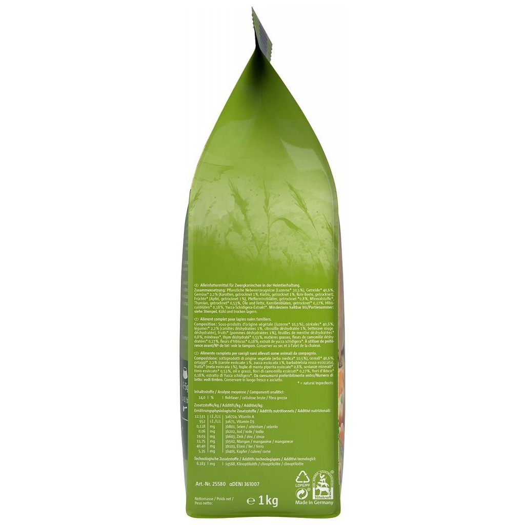 Корм для гризунів Vitakraft Premium Menu Vital для декоративних гризунів для кроликів 1 кг (4008239292193) - зображення 3