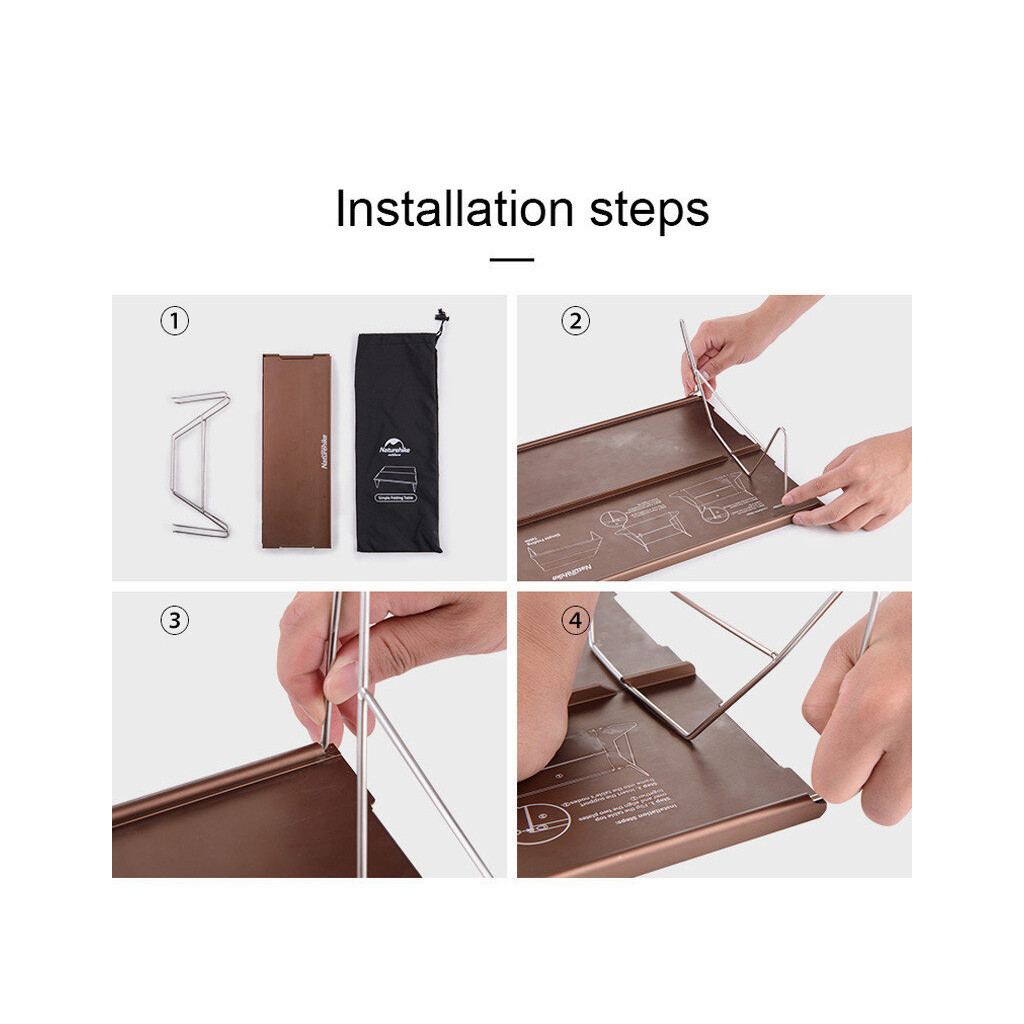 Туристичний стіл Naturehike для пікнику NH17Z001-L зелений (6927595772287) - зображення 4