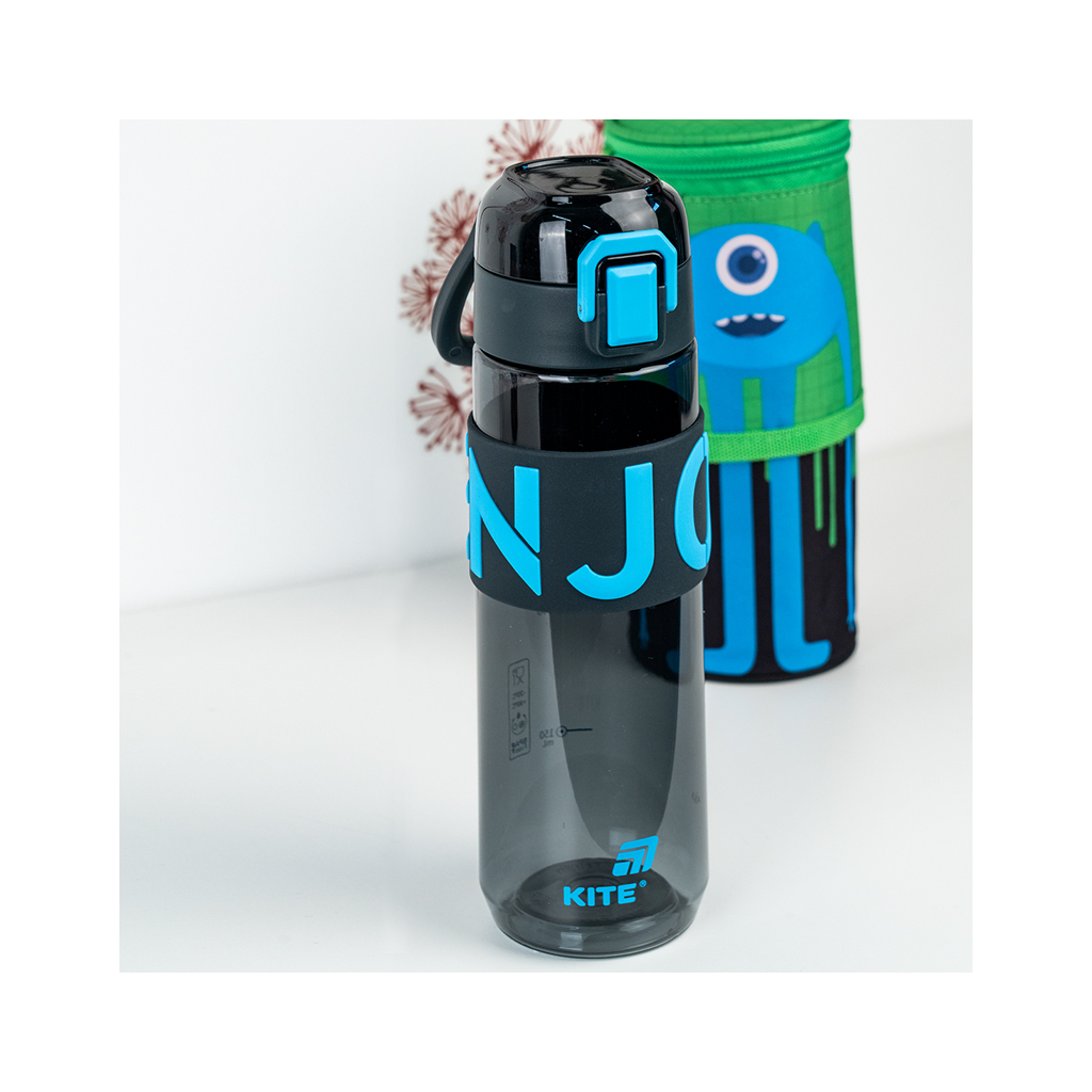 Пляшка для води Kite 680 мл чорно-блакитна (K25-1233-2) - зображення 7
