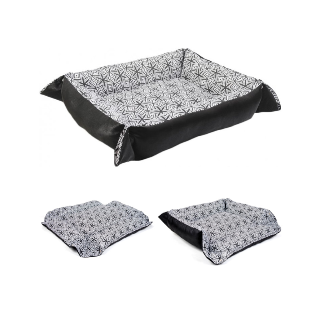 Лежак для тварин Природа "TRANSFORMER" №1 (42х52х18 см) Сіро-чорний (4823082419838) - зображення 2