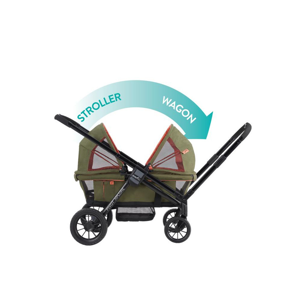 Коляска Evenflo Pivot Xplore All-Terrain Stroller Wagon - Gypsy (032884198252) - зображення 2