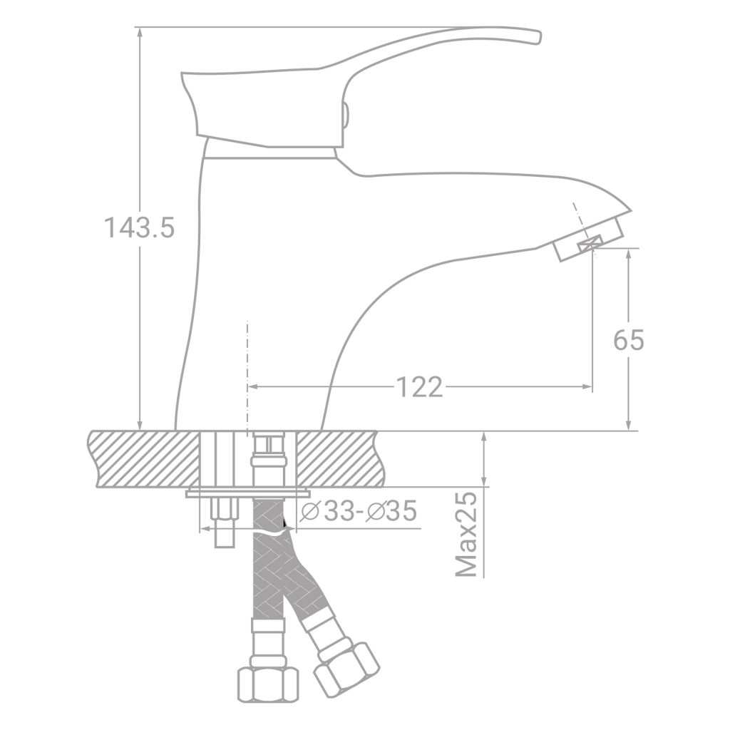 Змішувач TAU SE-2A145C (9807000) - зображення 2