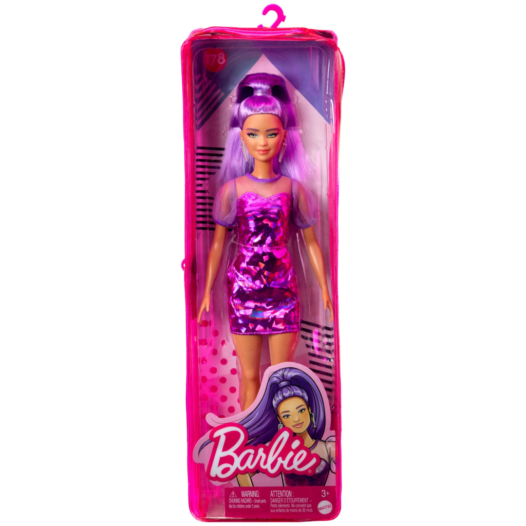 Лялька Barbie Модниця у фіолетових відтінках (HBV12) - зображення 6