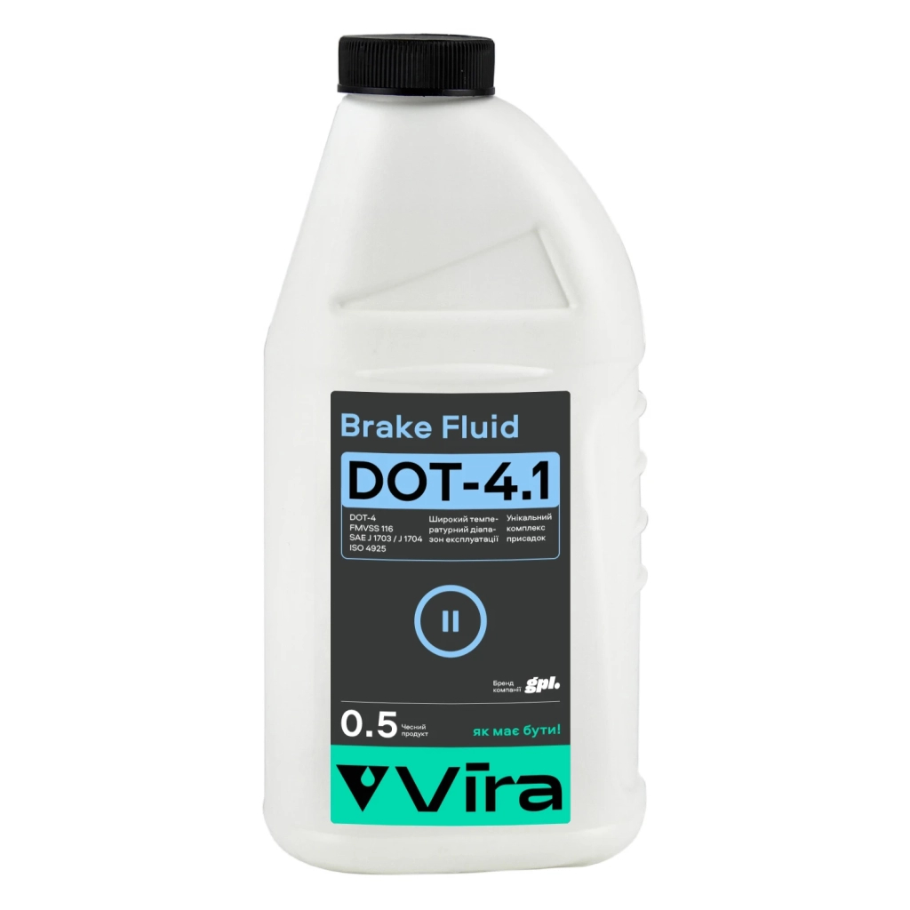 Гальмівна рідина VIRA Brake Fluid DOT-4.1 0,5 л (VI1101) - зображення 1