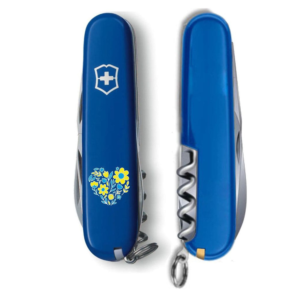 Ніж Victorinox Spartan Ukraine 91 мм Квіткове серце (1.3603.2_T1246u) - зображення 2