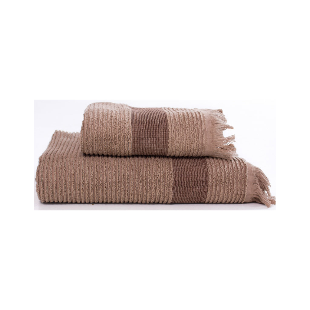 Рушник MirSon Набір лазневих 106 Elite Luxury Coffee 2 шт (2200005613306) - изображение 5