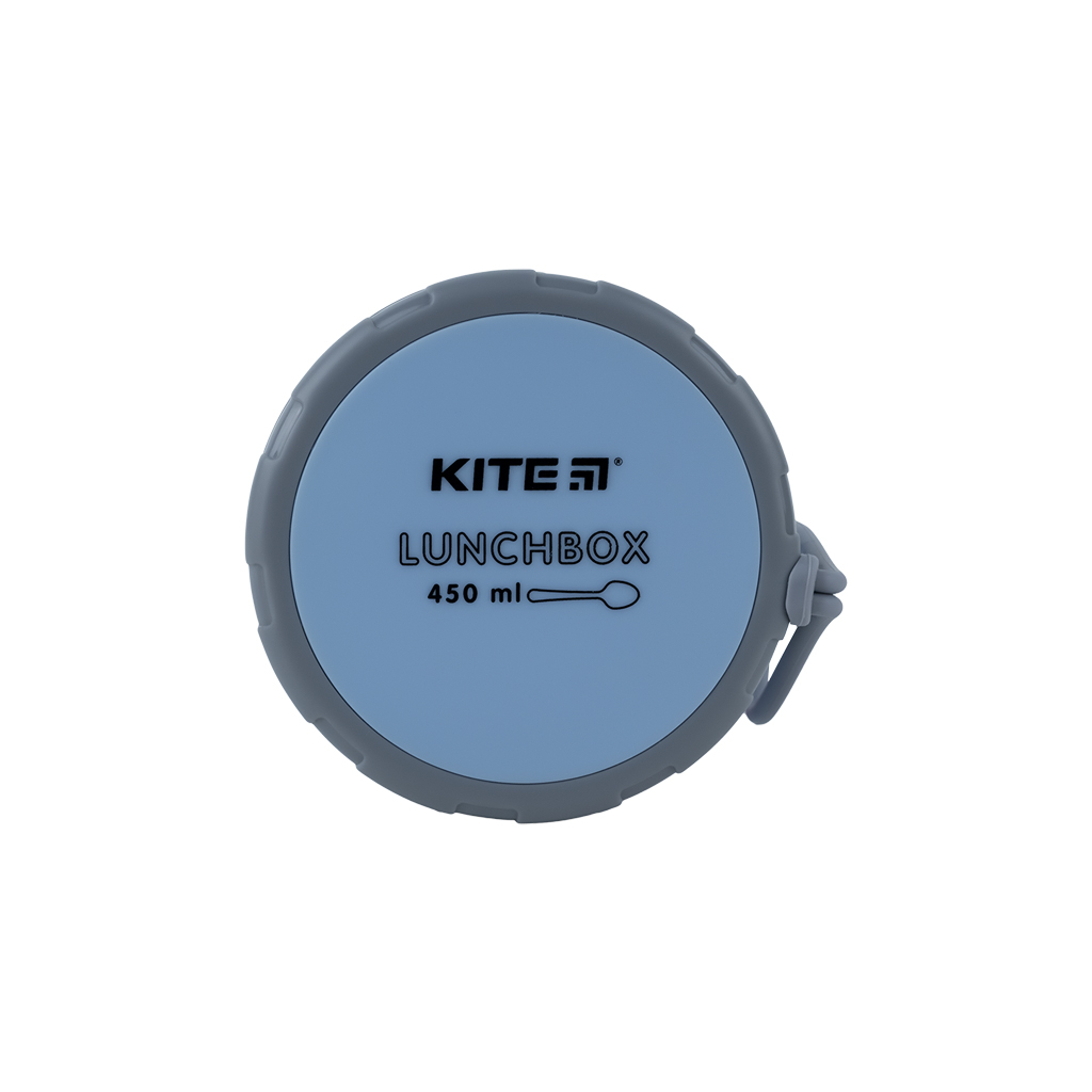 Ланч-бокс дитячий Kite круглий 450 мл, блакитний (K23-187-2) - зображення 8