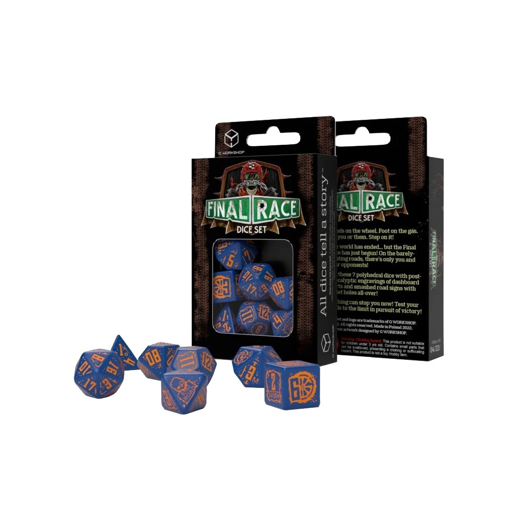 Набір кубиків для настільних ігор Q-Workshop Final Race Dice Set Road Fever (STFR90) - изображение 2