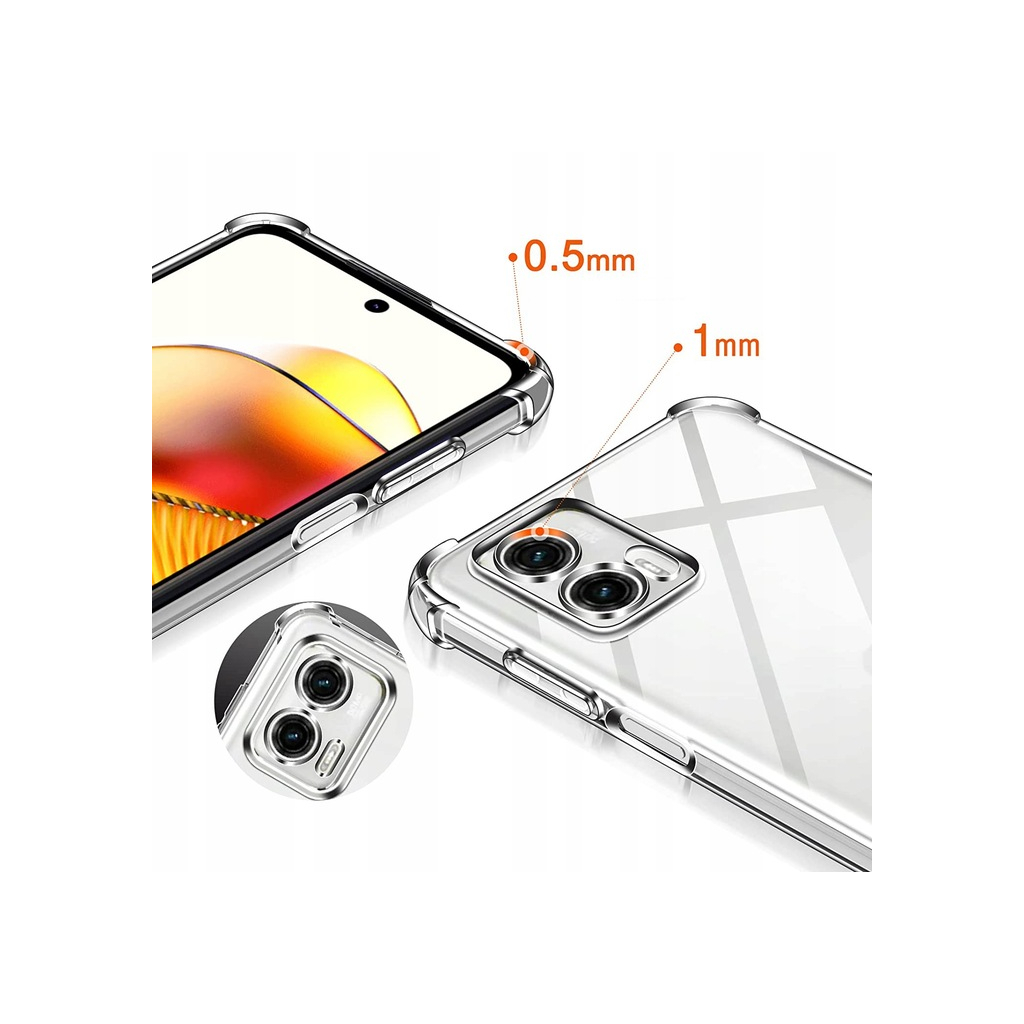 Чохол до мобільного телефона BeCover Anti-Shock Motorola Moto G73 Clear (709827) - зображення 2