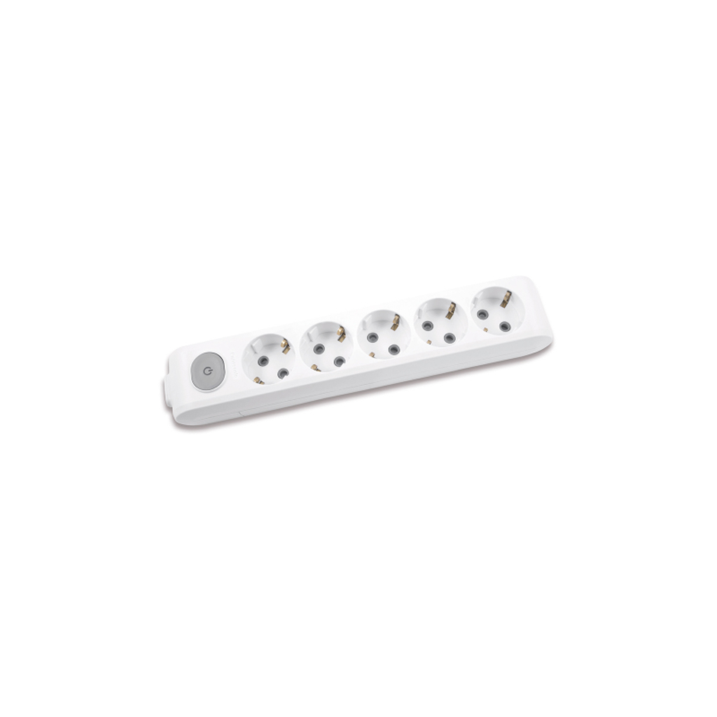 Колодка для подовжувача Panasonic X-tendia із заземленням 5 гнізд (WLTA04502GR-UA) - зображення 1