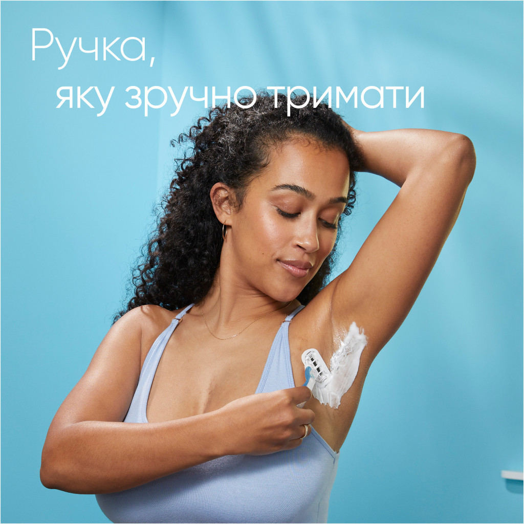 Набір косметики Gillette Станок для гоління Venus Smooth + 2 змінних леза + Гель для гоління Satin Care Алое Вера 75 мл (8700216077217) - изображение 8