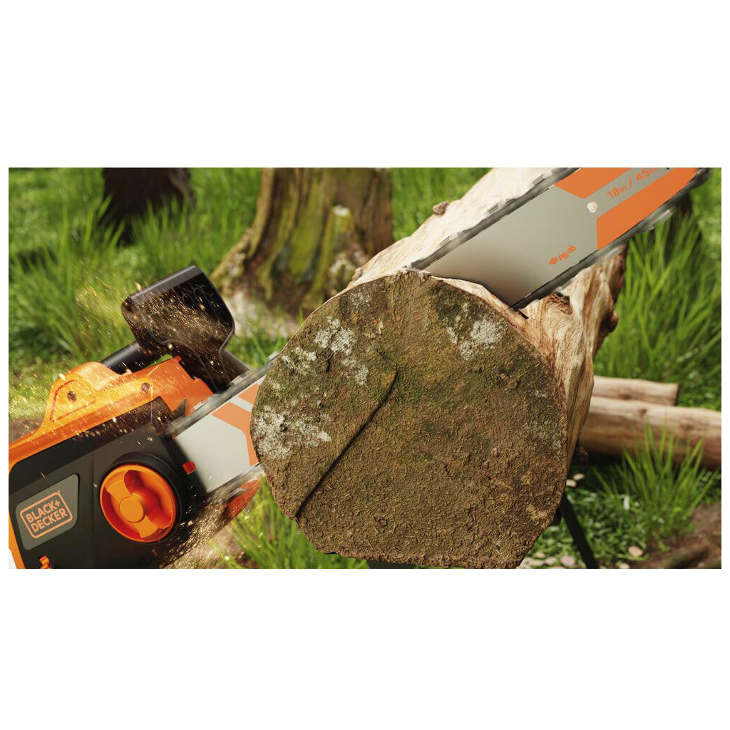 Ланцюгова пила Black&Decker 2.0 кВт, шина 45 см, швидкість 14,50 м/с, ланцюг 3/8' (BECS2245) - изображение 6
