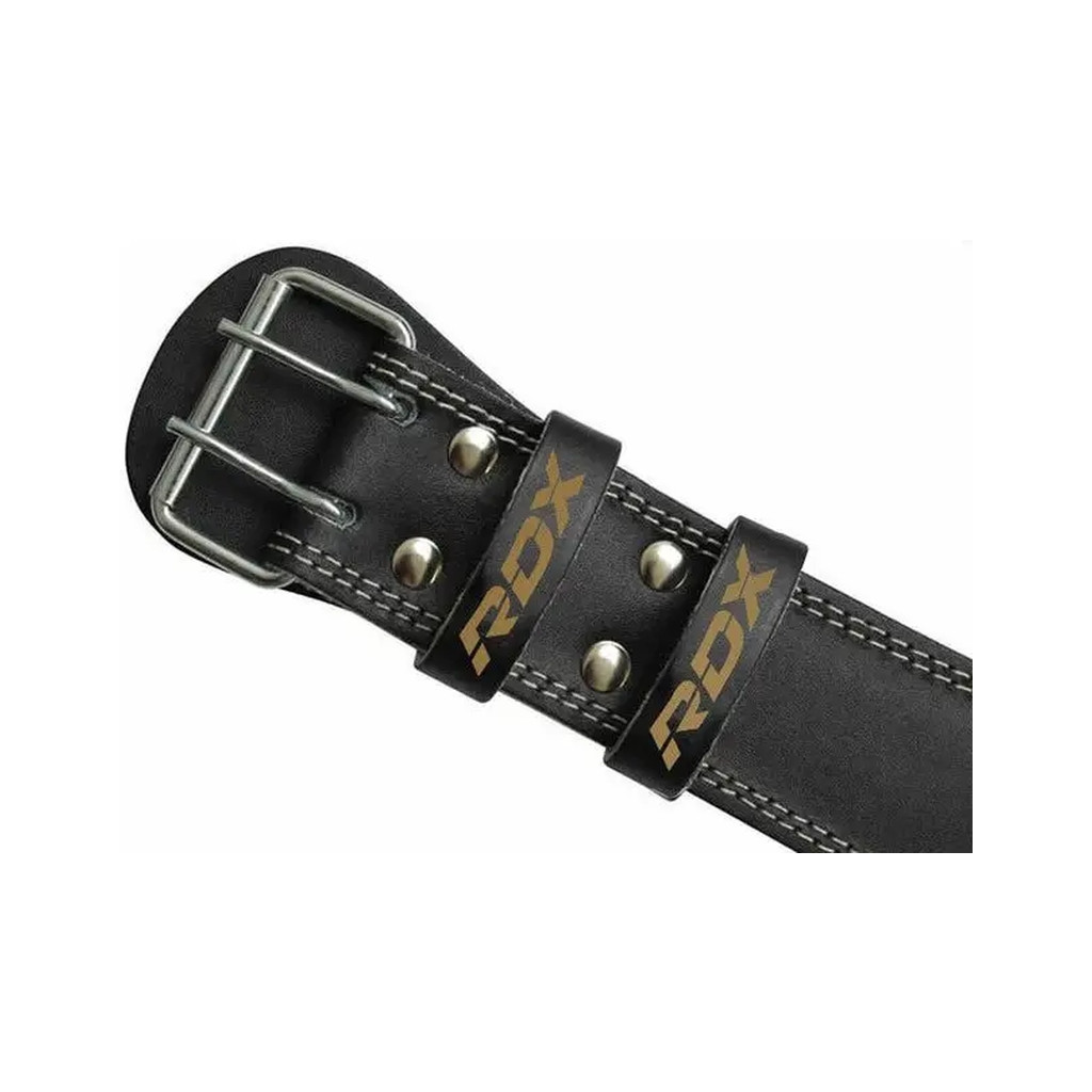 Атлетичний пояс RDX 6 шкіряний Black Gold S (WBS-6RB-S) - зображення 7