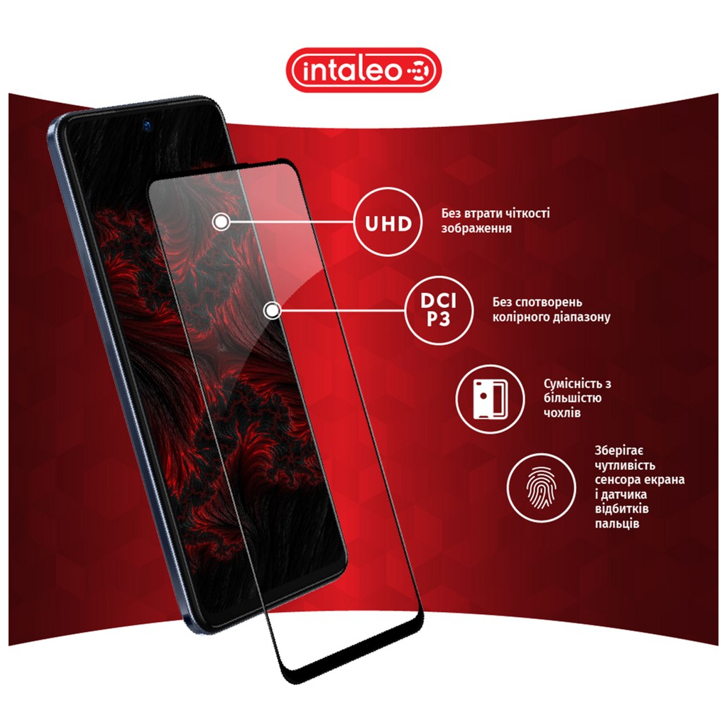 Скло захисне Intaleo Full Glue Tecno Camon 18 (1283126529146) - зображення 3