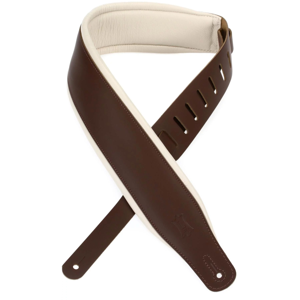 Ремінь для гітари Levy's Classics Series Padded Two-Tone Guitar Strap (Brown, Cream) (M26PD-BRN_CRM) - изображение 4