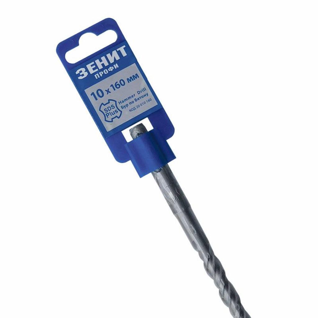 Бур Зеніт "ПРОФІ" SDS-Plus 10х160 мм, спіраль 4S (20010160) - зображення 3