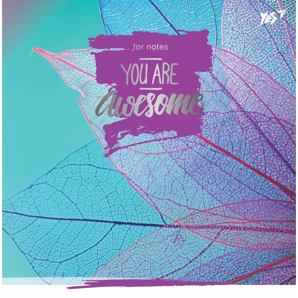 Блокнот Yes 150 * 150/64 л "Leaves" лінія (151512) - зображення 2