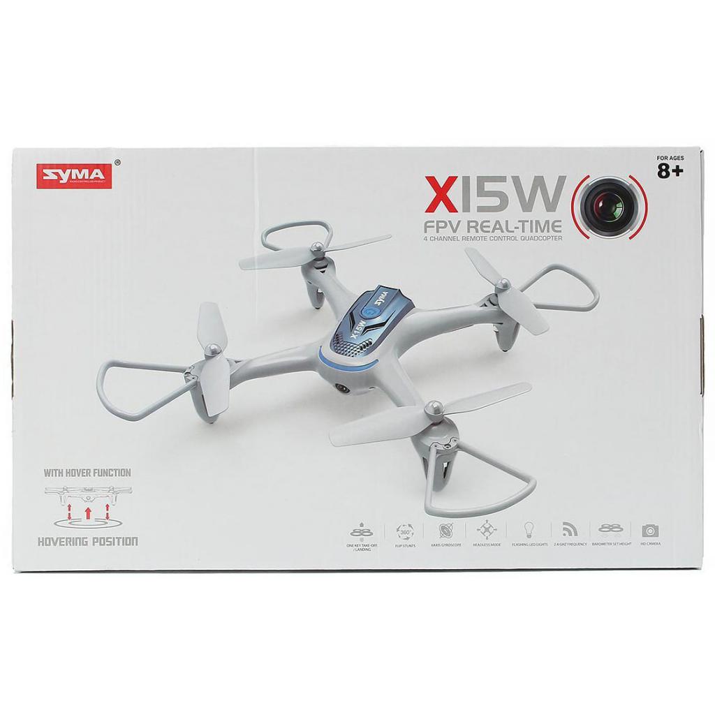 Радіокерована іграшка Syma Квадрокоптер с 2,4 Ггц управ.і камерой (X15W White) - зображення 6