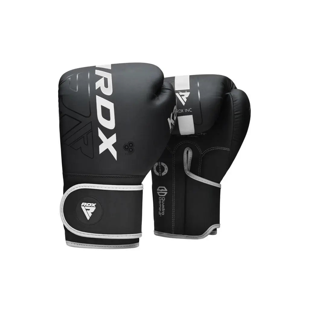 Боксерські рукавички RDX F6 Kara Matte White 12 унцій (BGR-F6MW-12OZ) - зображення 1