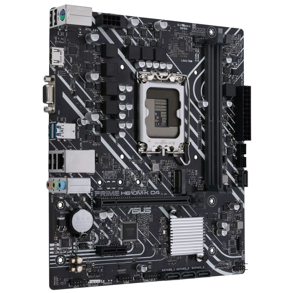 Материнська плата ASUS PRIME H610M-K D4 - зображення 3