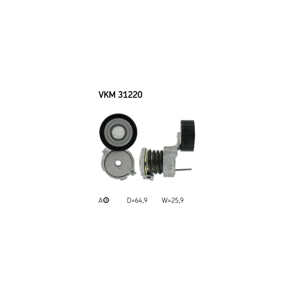 Натягувач ременя з роликом SKF VKM 31220 - зображення 1