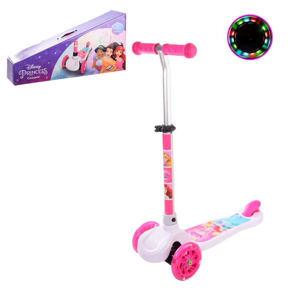 Самокат A-Toys Disney Princess, PU, LED (LS2117) - зображення 1