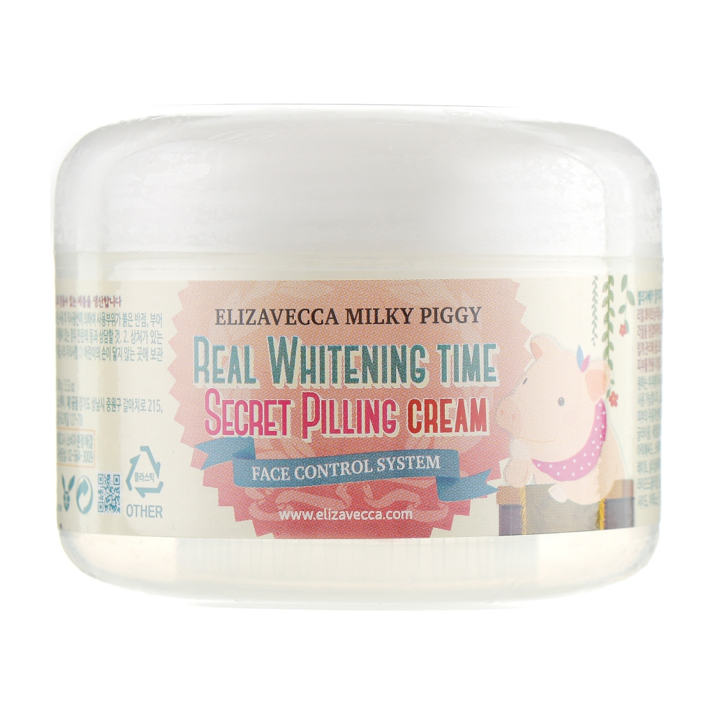Крем для обличчя Elizavecca Milky Piggy Real Whitening Time Secret Pilling Cream 100 мл (8809071369250) - зображення 2