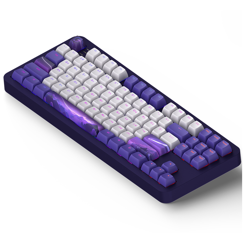 Клавіатура Dark Project ALU87 Celestial ABS RGB Mech G3MS Voidstone Violet (DPKB_CELESTIAL_87_ANSI_UA) - зображення 4