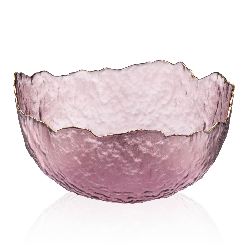 Салатник Ardesto Bell 19.5см, скло, рожевий (AR5005) - зображення 2